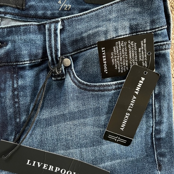 Liverpool penny ankle skinny denim jeans size 4/27 - Picture 4 of 4